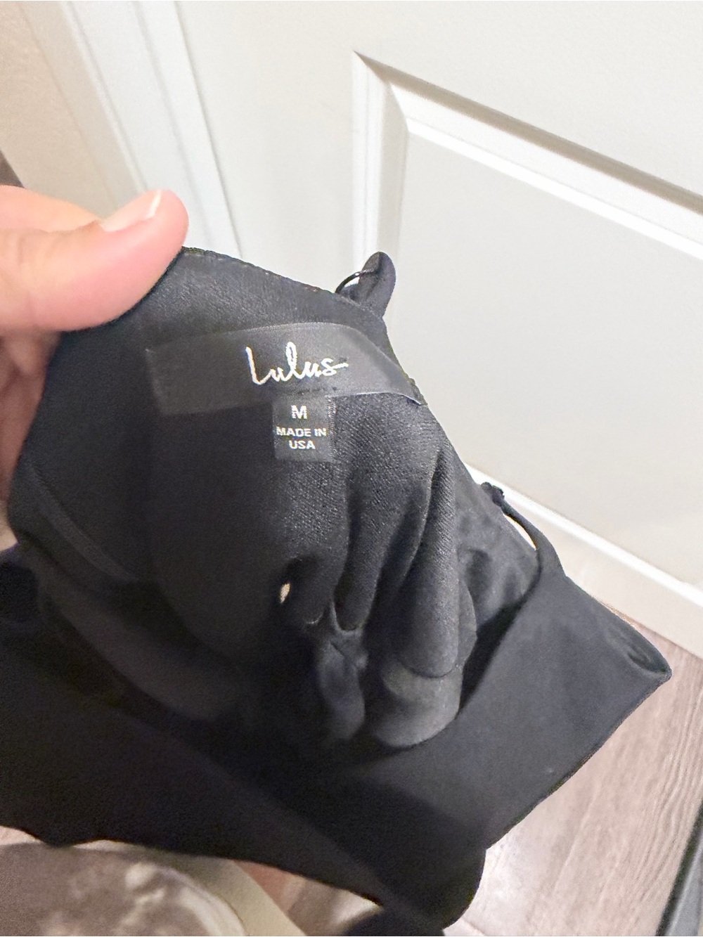 👄 Lulu's Black Ruffle Slip Mini Dress - Picture 5 of 5